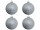 Weihnachtskugel B1 glitter silber, Ø 10cm, 4 Stück