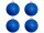 christmas ball B1 glitter blue, Ø 10cm, 4 pcs.