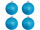 christmas ball B1 glitter ice-blue, Ø 10cm, 4 pcs.