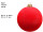 Weihnachtskugeln Samt rot Ø 8cm, 10 Stück