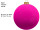 Weihnachtskugeln Samt pink Ø 10cm, 10 Stück