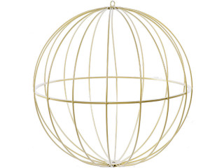 Metallobjekt Alu Kugel gold Ø 50cm