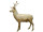 Fiberglas Objekt Hirsch XL gold, 50 x 185 x H 225cm schwer entflammbar, outdoor
