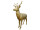 Fiberglas Objekt Hirsch XL gold, 50 x 185 x H 225cm schwer entflammbar, outdoor