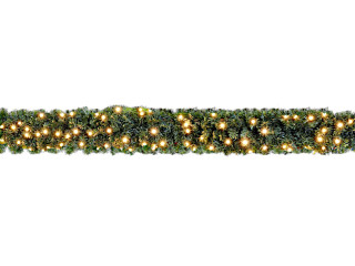 Tannenranke warmweiss 24V, Ø 30cm x L 270cm, 300 LEDs Aussen 400 Spitzen inkl. Trafo