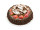 chocolate cake with strawberries flat