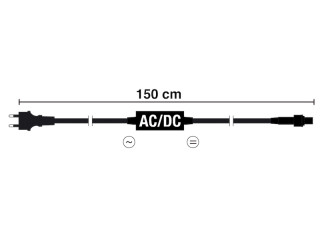Anschlusskabel IP67 230V weiss, max.720 W belastbar L 1.5 m