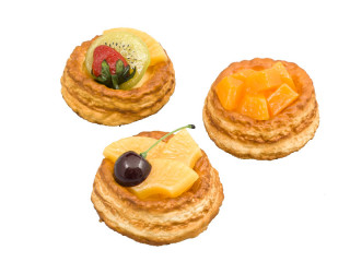 tartlets with fruits 3-pcs.