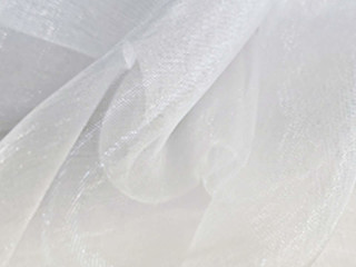 Stoff Organza weiss B 145cm