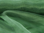 Stoff Organza dunkelgrün B 145cm