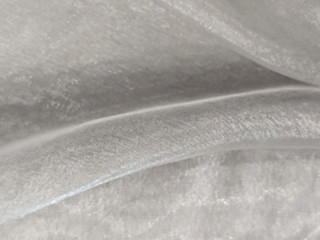 Stoff Organza silber B 145cm