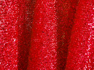 Stoff Stretch "Glamour shining" B 150 cm, rot
