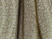 Stoff Stretch "Glamour shining" B 150 cm, hellgold