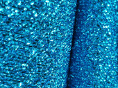Stoff Stretch "Glamour shining" B 150 cm, türkis