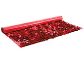 Effektfolie Flower rot metallic, schwer entflammbar B1...