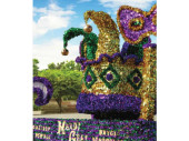 Effektfolie Flower gold metallic, schwer entflammbar B1 90cm breit