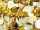 Effektfolie Flower gold metallic, schwer entflammbar B1 90cm breit