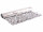 Effektfolie Flower silber metallic, schwer entflammbar B1 90cm breit