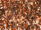 Effektfolie Flower kupfer metallic, schwer entflammbar B1 90cm breit