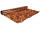 Effektfolie Flower kupfer metallic, schwer entflammbar B1 90cm breit
