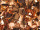 Effektfolie Flower kupfer metallic, schwer entflammbar B1 90cm breit