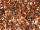 Effektfolie Flower kupfer metallic, schwer entflammbar B1 90cm breit