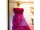 Effektfolie Flower pink metallic, schwer entflammbar B1 90cm breit