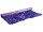 Effektfolie Flower lila metallic, schwer entflammbar B1 90cm breit