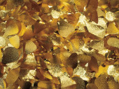 Effektfolie Flower gold/gold metallic, geprägt schwer entflammbar B1 90cm breit