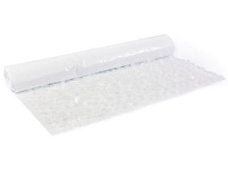 Effektfolie Flower Schnee transparent/weiss schwer entflammbar B1 90cm breit