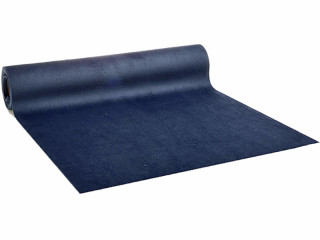 Tischband Samt dunkelblau B 28 cm, L 250 cm